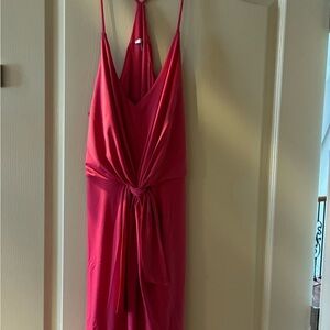 Bar III Vibrant Pink Backless Dress